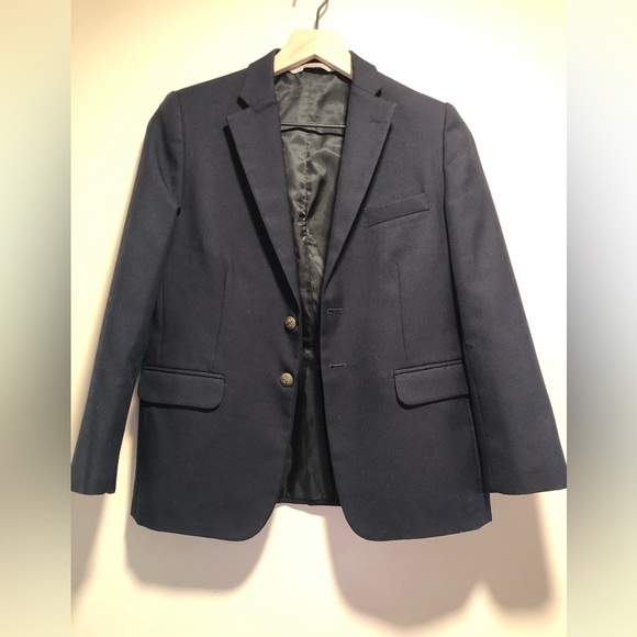 Nordstrom Navy Blue Blazer Jacket Boys size 12 Formal Wear/School Uniform